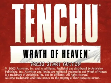 Tenchu - Wrath of Heaven screen shot title